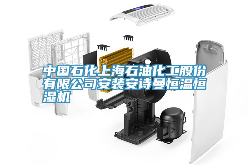 中國石化上海石油化工股份有限公司安裝草莓视频APP在线恒溫恒濕機