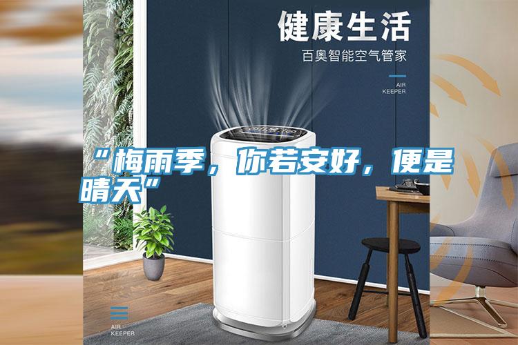 “梅雨季，你若安好，便是晴天”