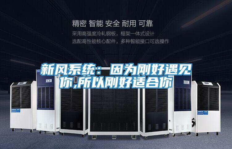 新風係統：因為剛好遇見你,所以剛好適合你