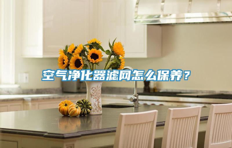 空氣淨化器濾網怎麽保養？