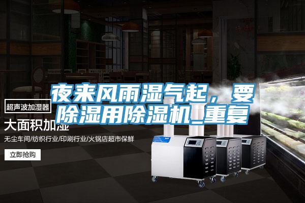 夜來風雨濕氣起，要除濕用草莓小视频黄色_重複