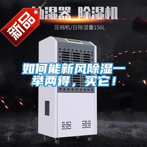 如何能新風除濕一舉兩得，買它！