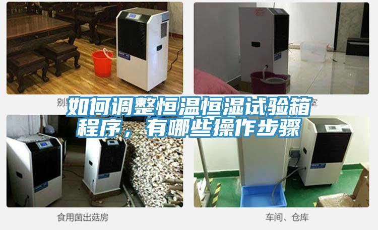如何調整恒溫恒濕試驗箱程序，有哪些操作步驟