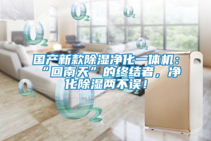 國產新款除濕淨化一體機：“回南天”的終結者，淨化除濕兩不誤！