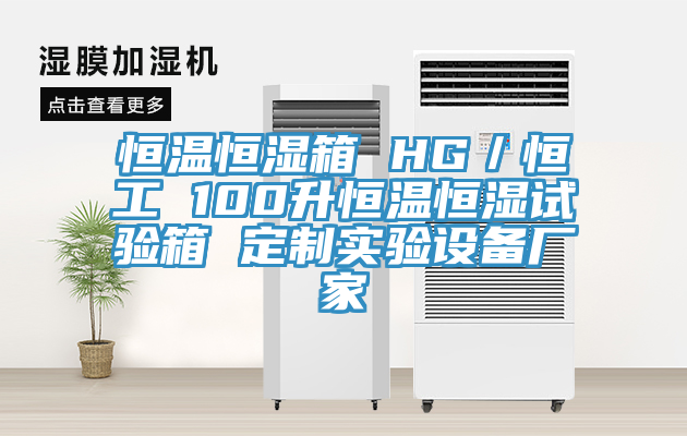 恒溫恒濕箱 HG/恒工 100升恒溫恒濕試驗箱 定製實驗設備廠家