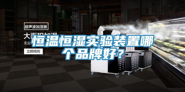 恒溫恒濕實驗裝置哪個品牌好？