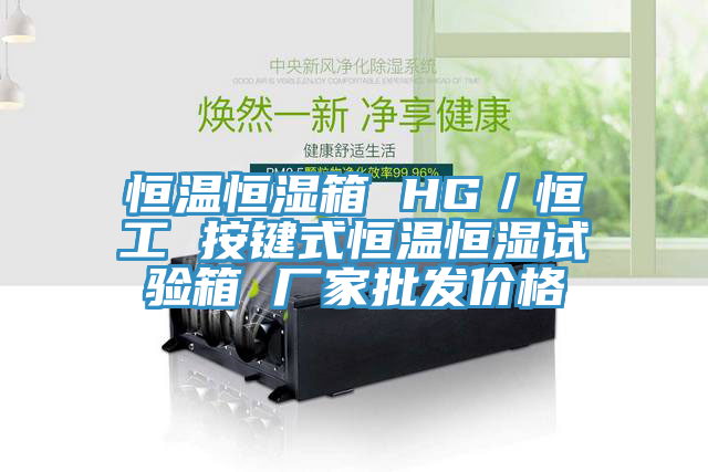 恒溫恒濕箱 HG/恒工 按鍵式恒溫恒濕試驗箱 廠家批發價格