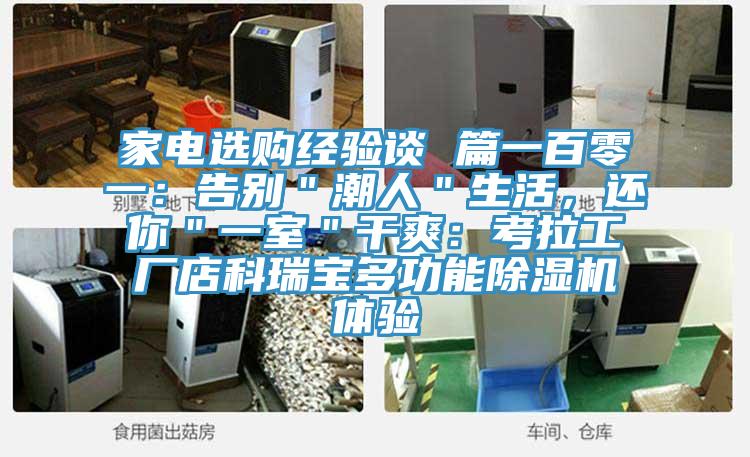 家電選購經驗談 篇一百零一：告別＂潮人＂生活，還你＂一室＂幹爽：考拉工廠店科瑞寶多功能草莓小视频黄色體驗