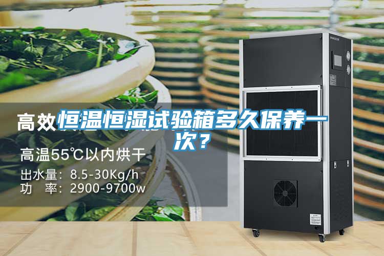 恒溫恒濕試驗箱多久保養一次？