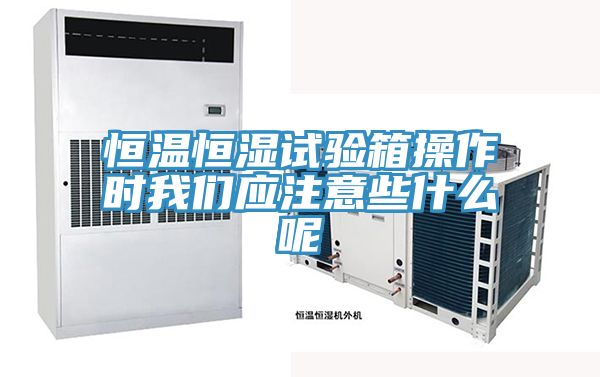 恒溫恒濕試驗箱操作時草莓视频APP在线應注意些什麽呢