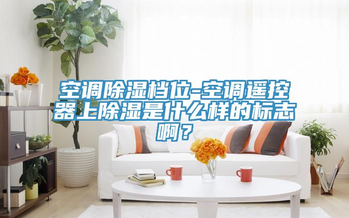 空調除濕檔位-空調遙控器上除濕是什麽樣的標誌啊？