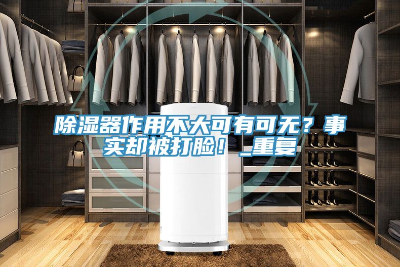除濕器作用不大可有可無？事實卻被打臉！_重複
