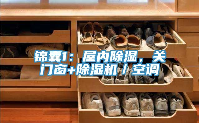 錦囊1：屋內除濕，關門窗+草莓小视频黄色／空調